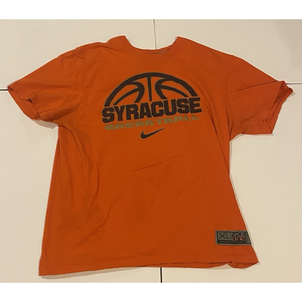 Nike Syracuse Orange Basketball T-Shirt Men's XL Orange NCAA College Tee